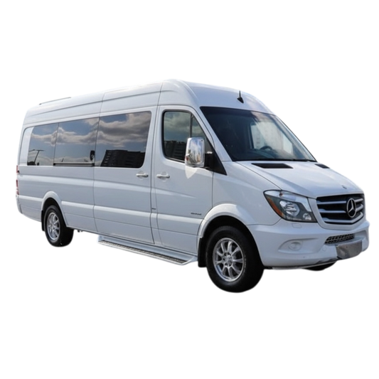 WHITE MERCEDES SPRINTER RENTAL