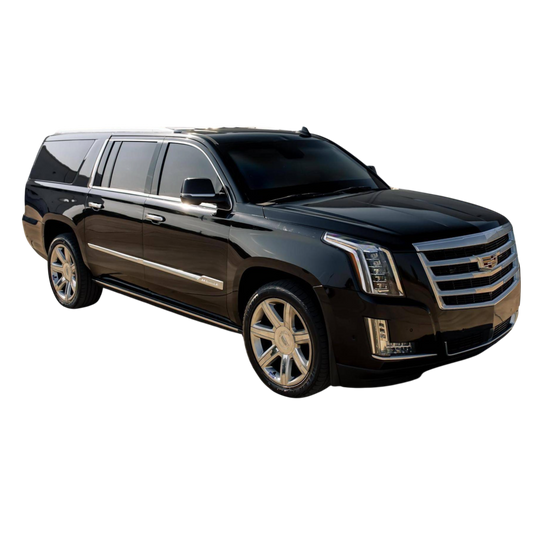 BLACK CADILLAC ESCALADE WITH STARS IN CEILING